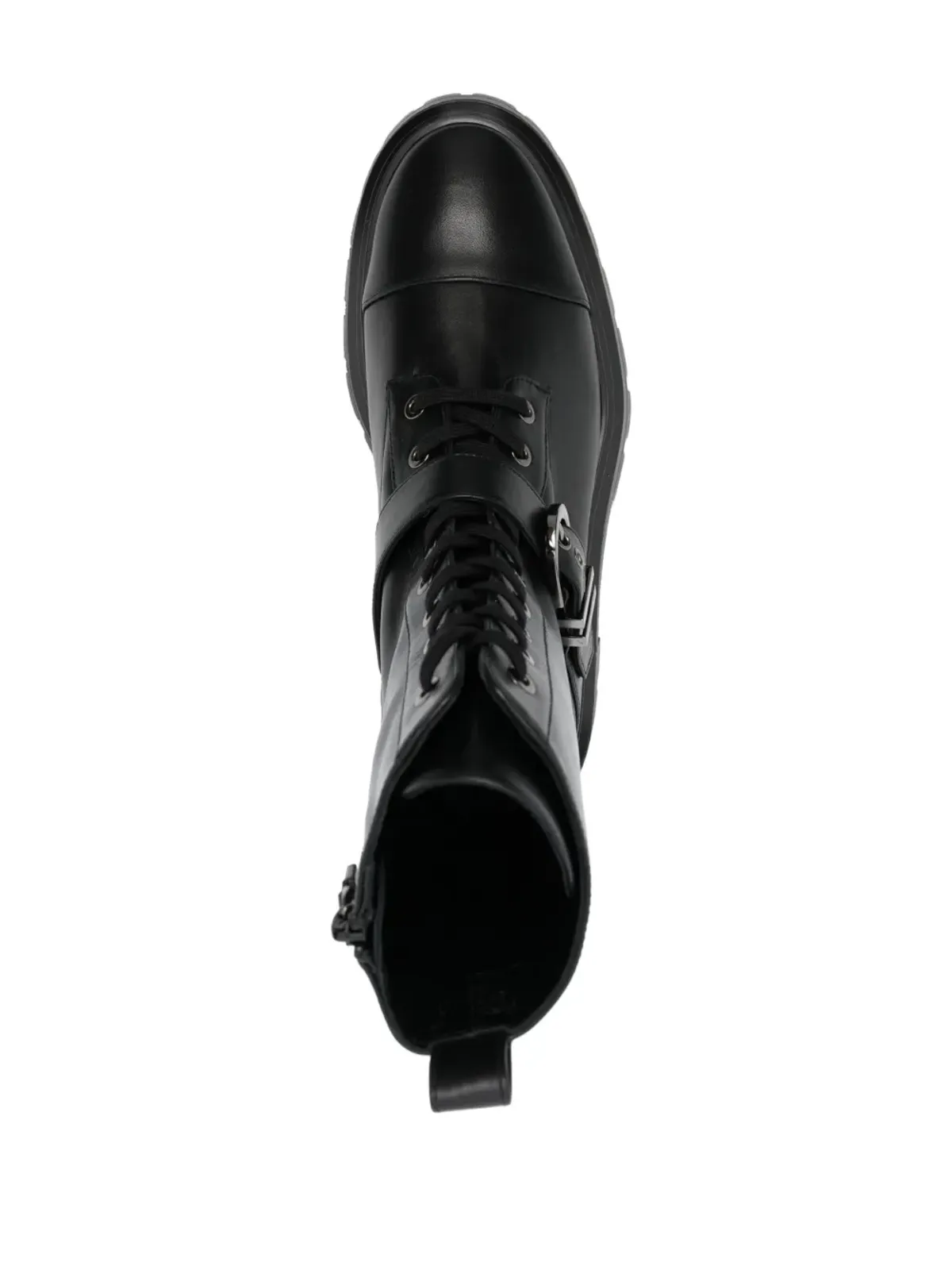 Stuart Weitzman Maverick Bedford Moto レザー ブーツ - Black - 画像4