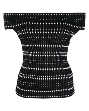 Alexander McQueen オープンニット・オフショルダートップ - サムネイル1
