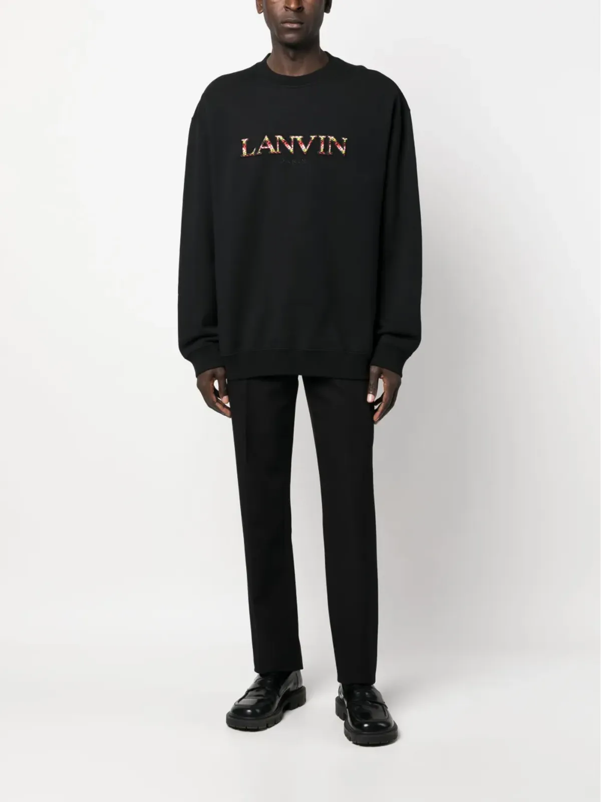Lanvin 刺繍ロゴ クルーネック スウェット - 画像2