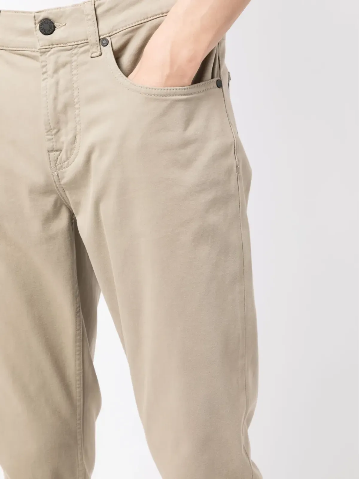 7 For All Mankind ロゴパッチ テーパードパンツ - 画像5