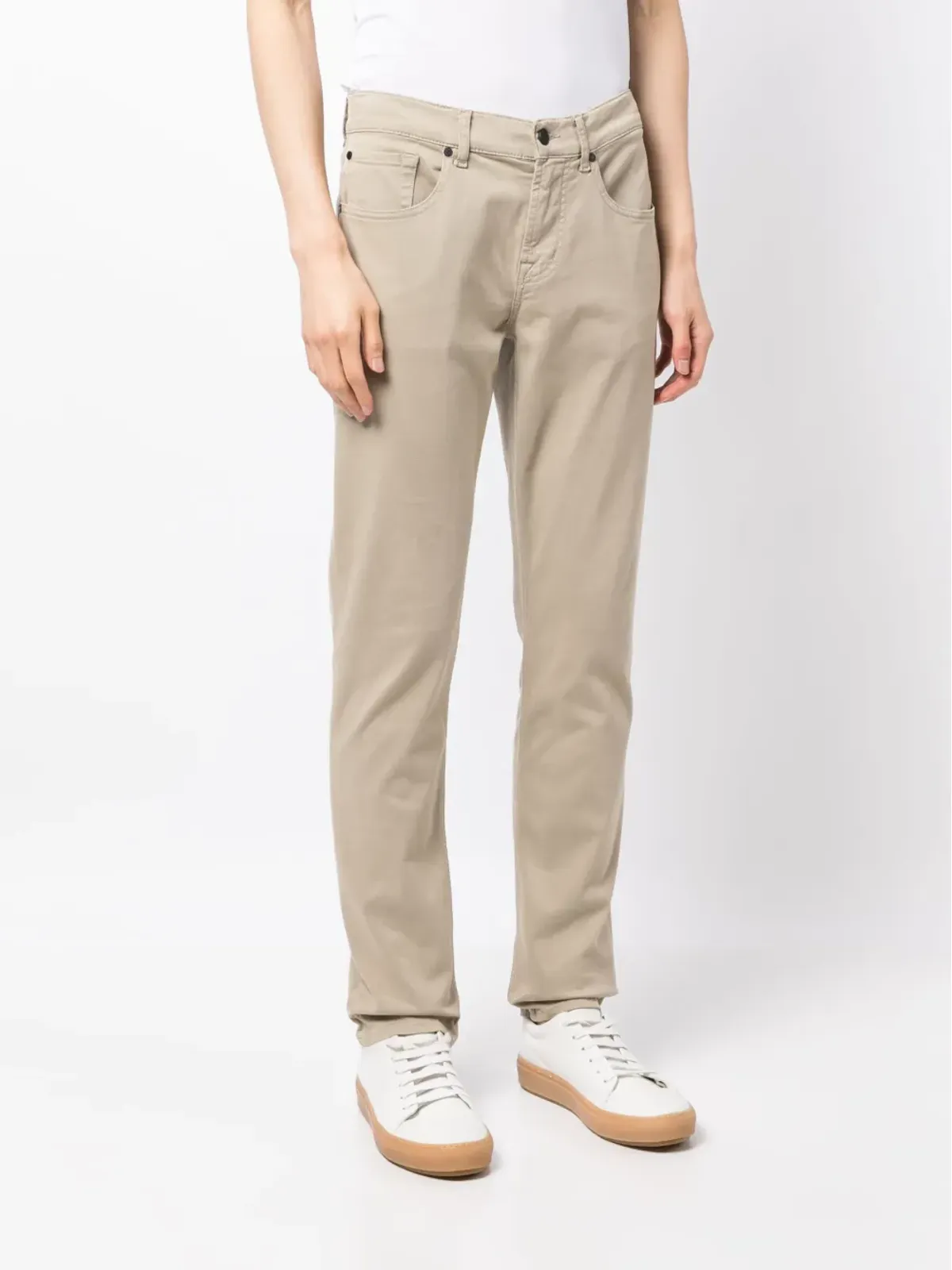 7 For All Mankind ロゴパッチ テーパードパンツ - 画像3