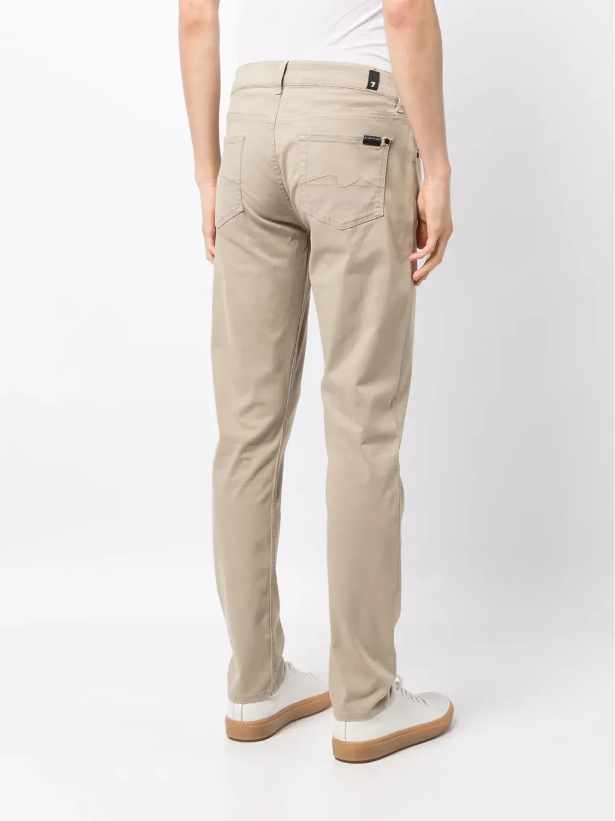 7 For All Mankind ロゴパッチ テーパードパンツ - 画像4