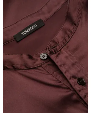 TOM FORD ヘンリーネック シルク パジャマトップ - サムネイル3