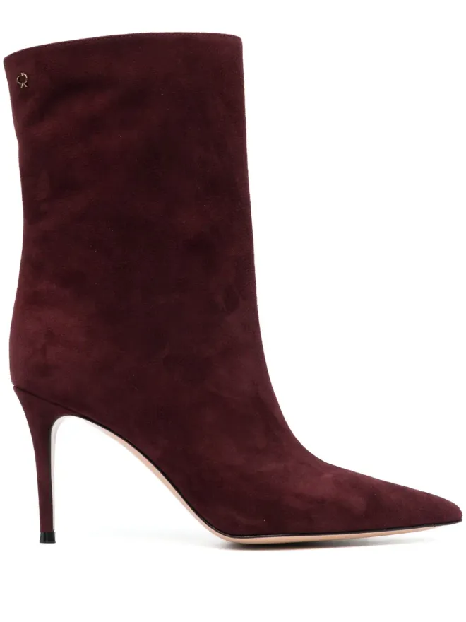 Gianvito Rossi Gianvito Rossi Riccas レザー/スエード ブーツ レッドの商品画像