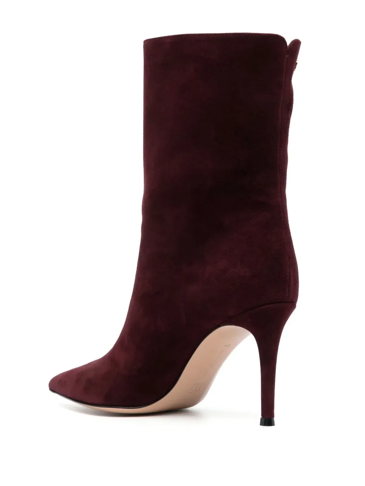 Gianvito Rossi Riccas レザー/スエード ブーツ レッド - 画像3
