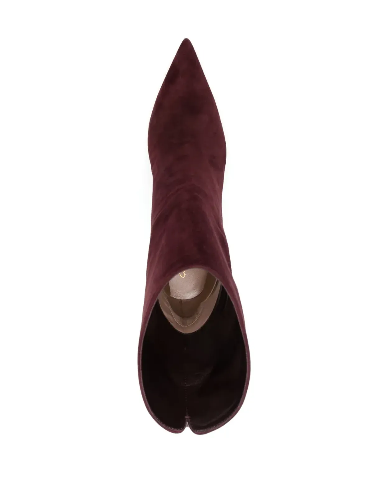 Gianvito Rossi Riccas レザー/スエード ブーツ レッド - 画像4