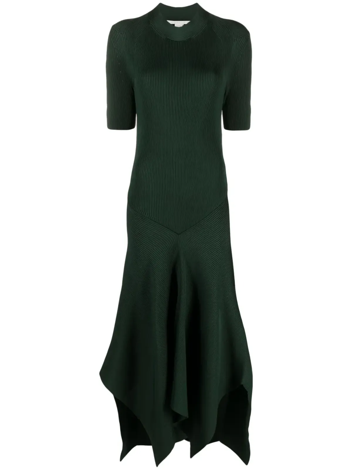 Stella McCartney アシンメトリックリブニットドレス - 画像1