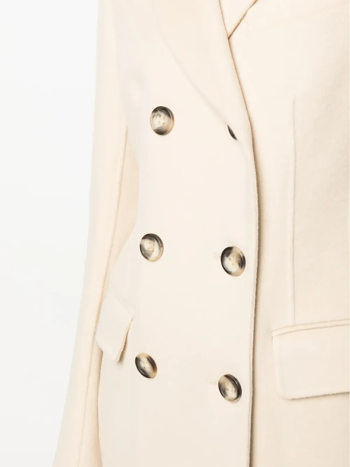 Sportmax ロングスリーブ バージンウール ダブルブレストコート - 画像5