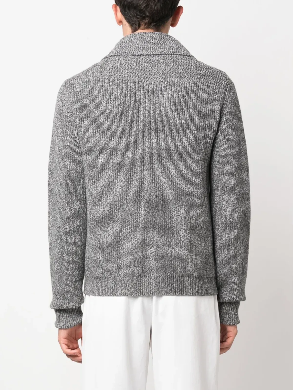 TOM FORD ボタンアップ カシミヤ カーディガン（グレー） - 画像4