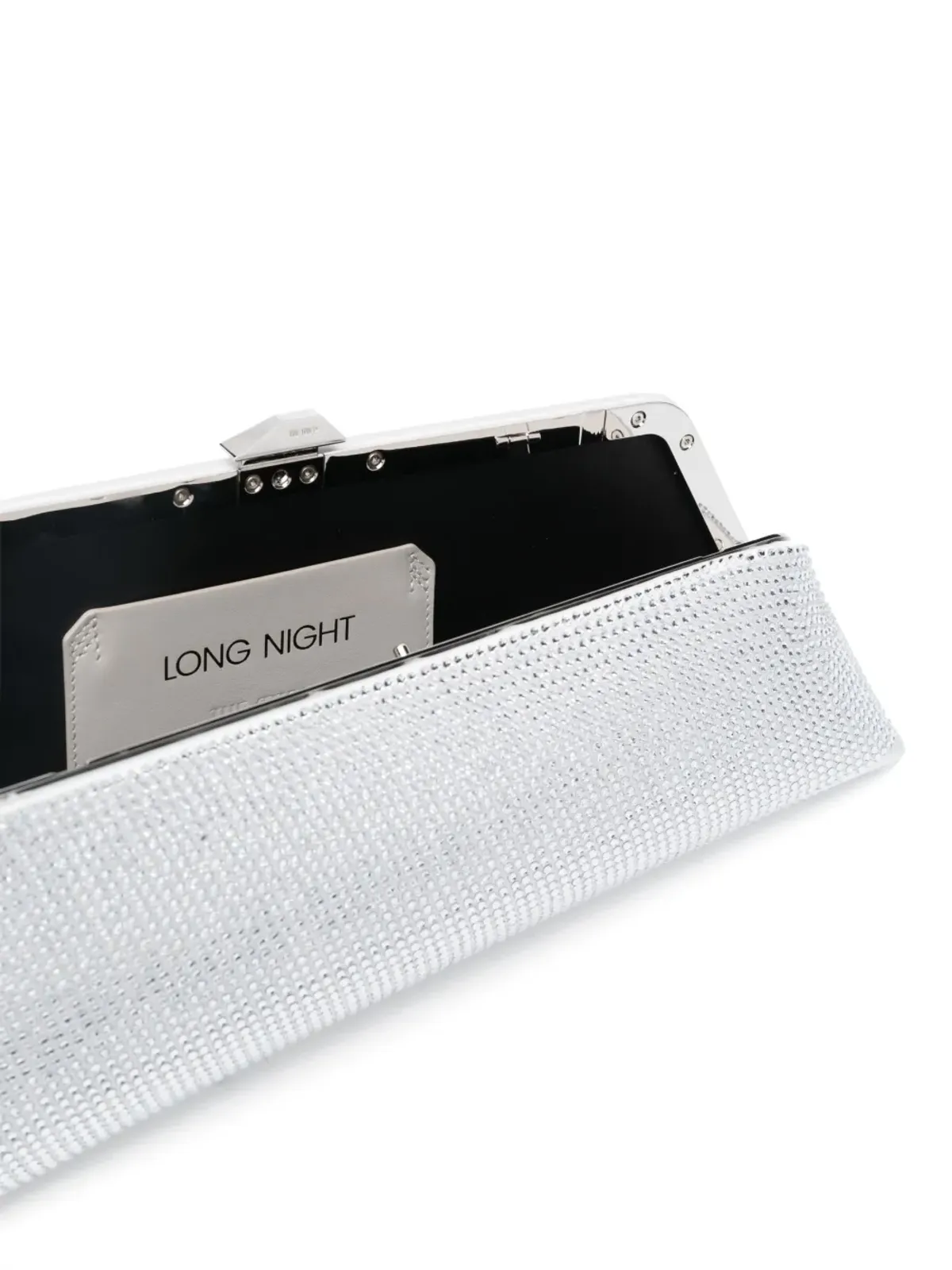 The Attico ロングナイト クリスタル装飾付きクラッチバッグ - 画像5