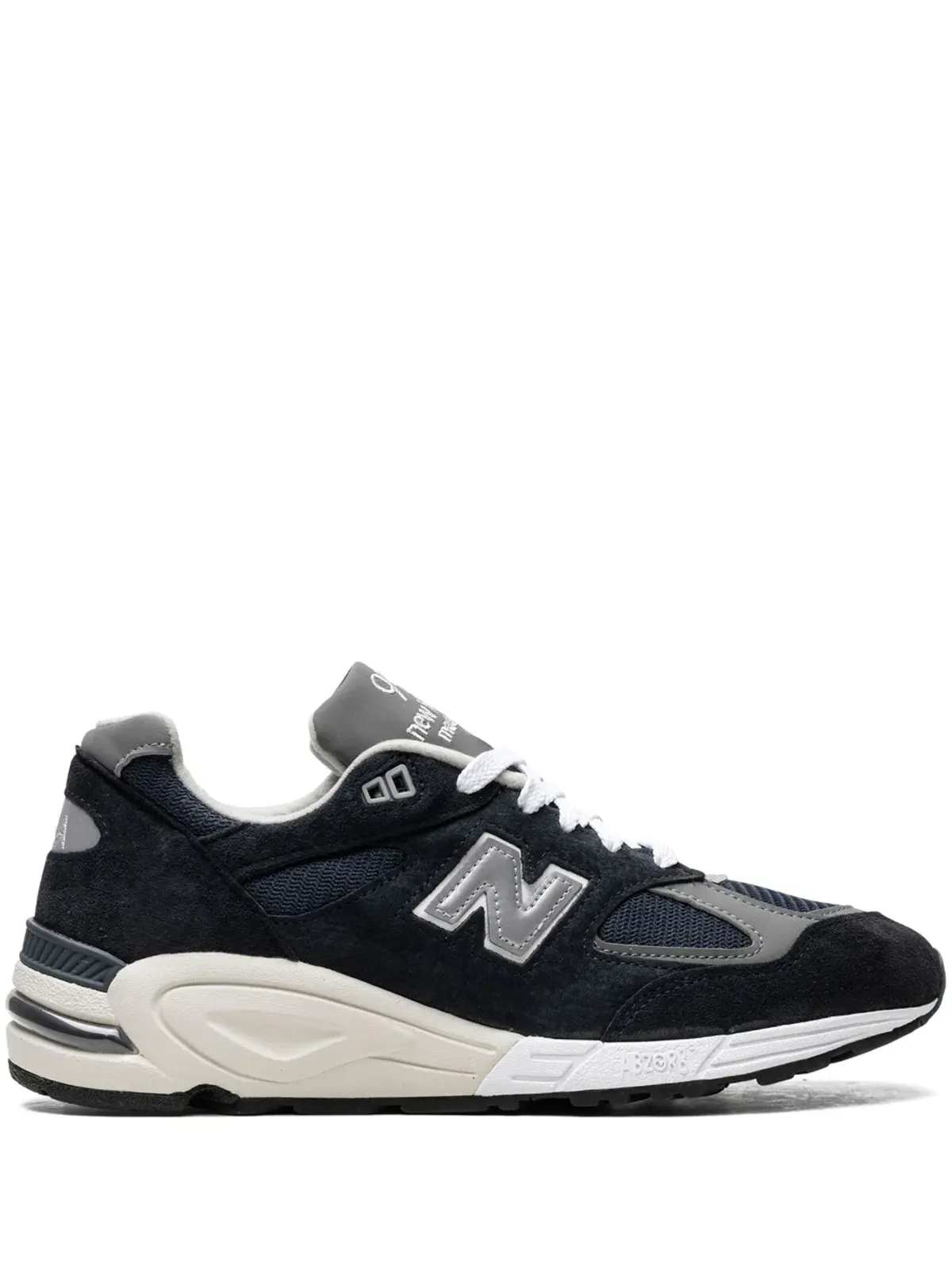 New Balance 990V2 ネイビー/ホワイト スニーカー - 画像1