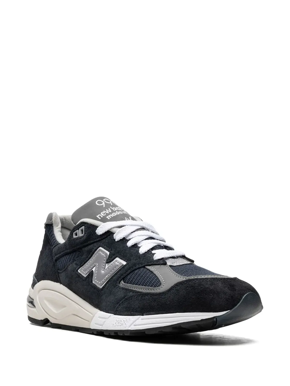 New Balance 990V2 ネイビー/ホワイト スニーカー - 画像2