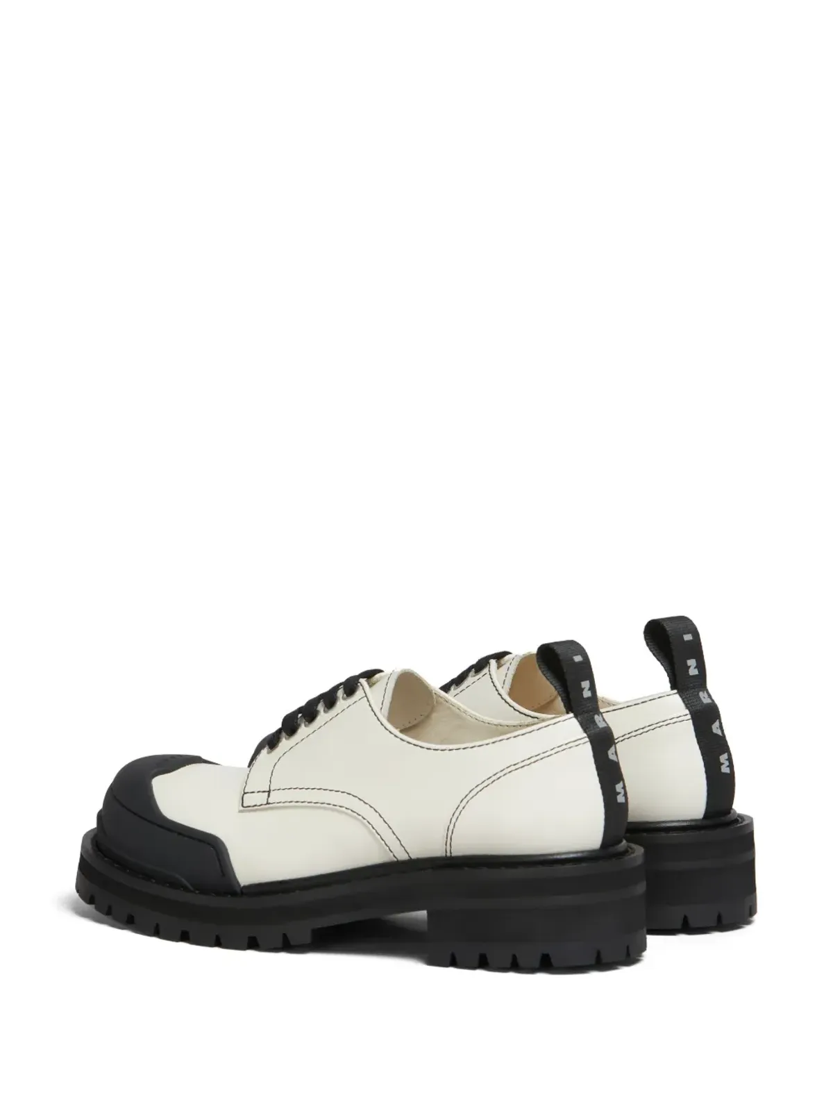 Marni ダダ アーミー レザー ダービーシューズ - 画像3