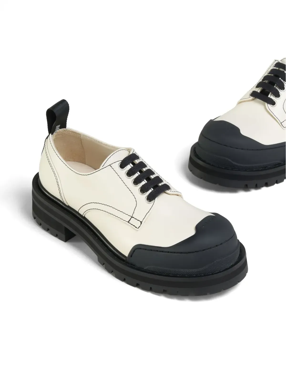 Marni ダダ アーミー レザー ダービーシューズ - 画像4