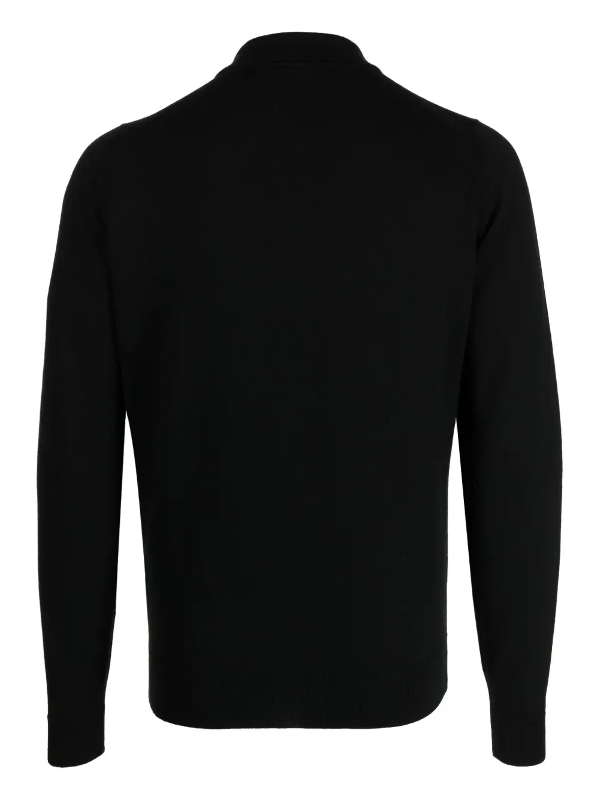 John Smedley ベースボールカラー ジップアップ ニットセーター - 画像2