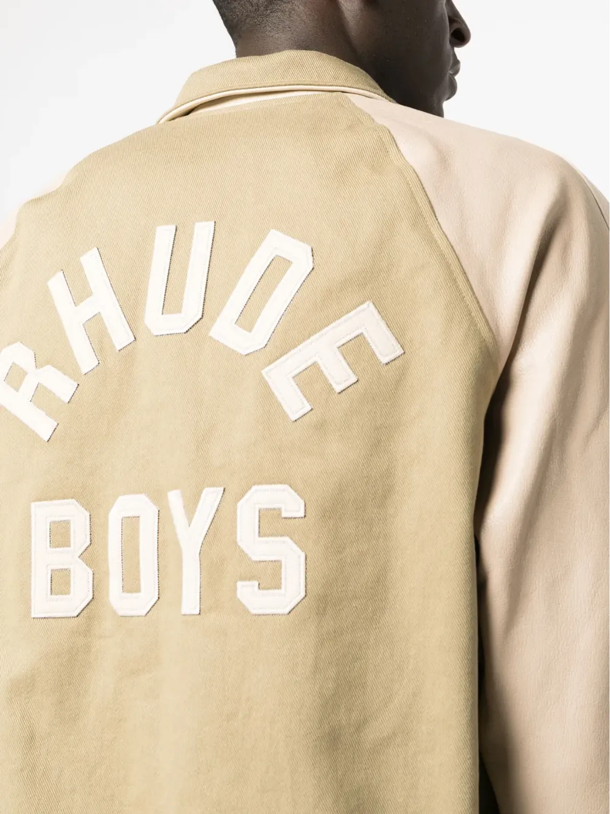RHUDE ロゴパッチ コットン ヴァーシティジャケット - 画像5