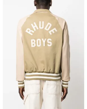RHUDE ロゴパッチ コットン ヴァーシティジャケット - サムネイル4