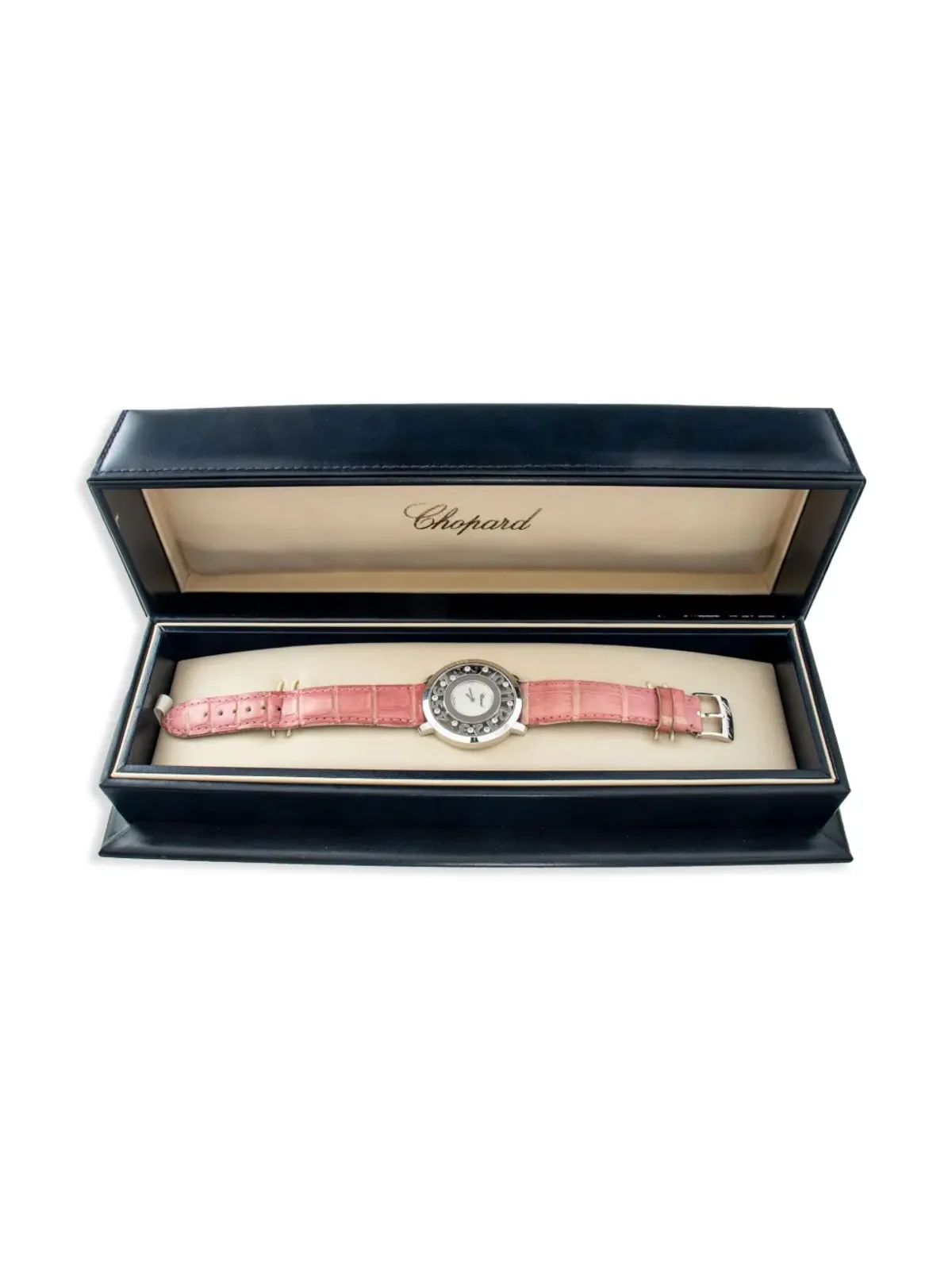 Chopard ハッピーダイヤモンド ホワイトゴールド ドレスウォッチ - 画像5