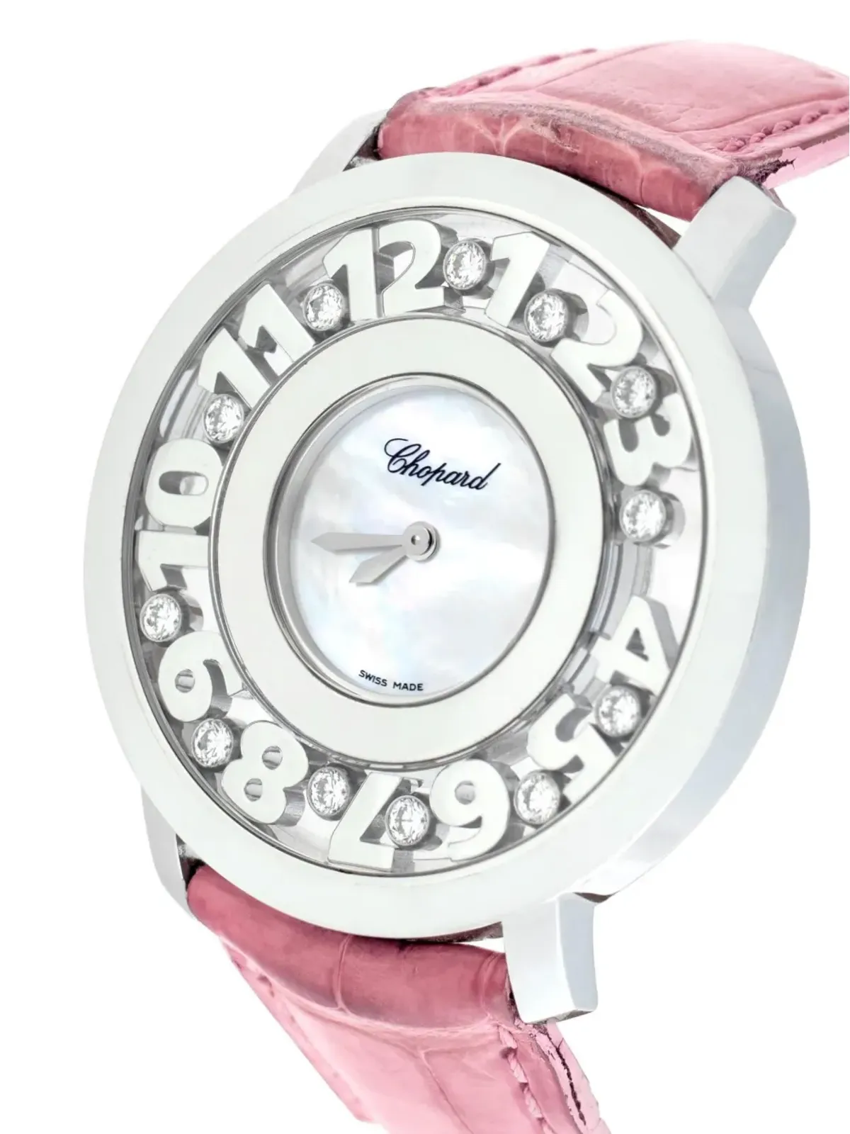 Chopard ハッピーダイヤモンド ホワイトゴールド ドレスウォッチ - 画像2