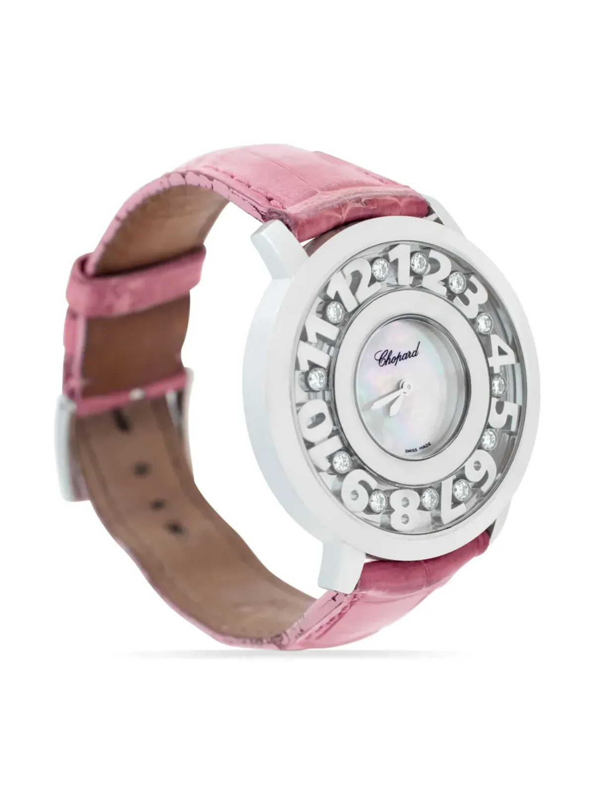 Chopard ハッピーダイヤモンド ホワイトゴールド ドレスウォッチ - 画像3