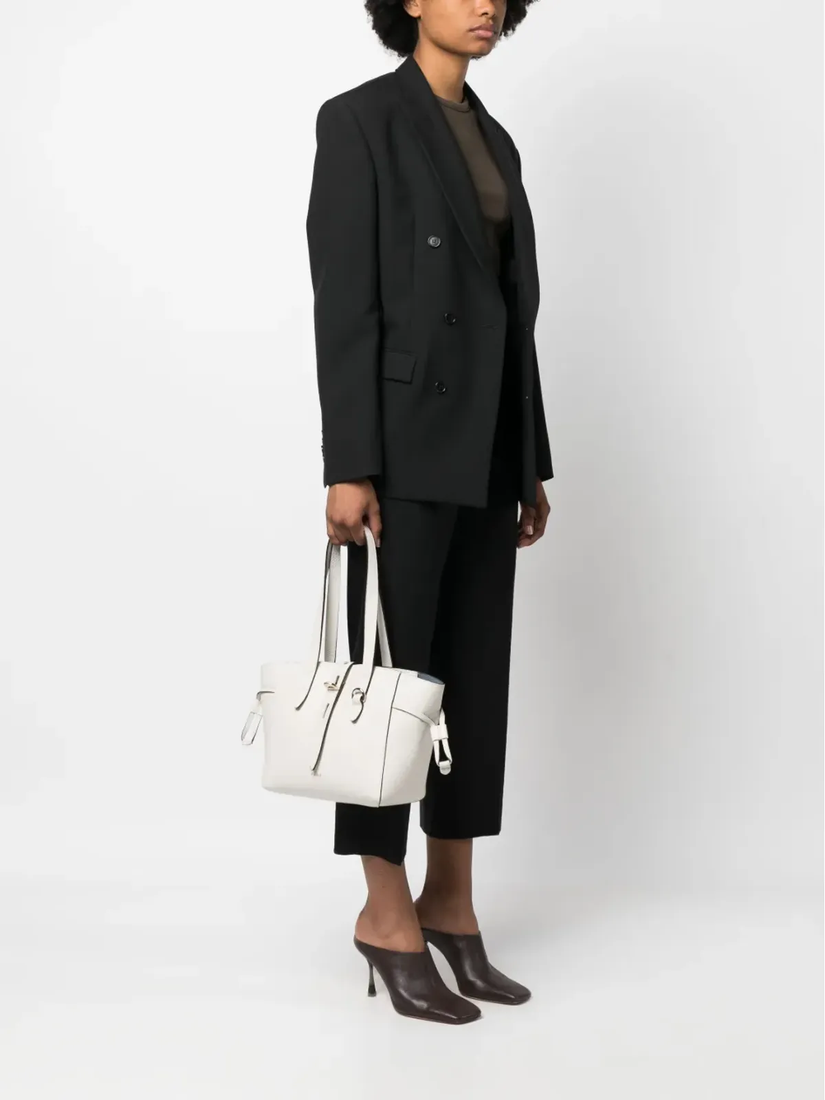 Furla Furla Net leather tote bag - White - 画像2