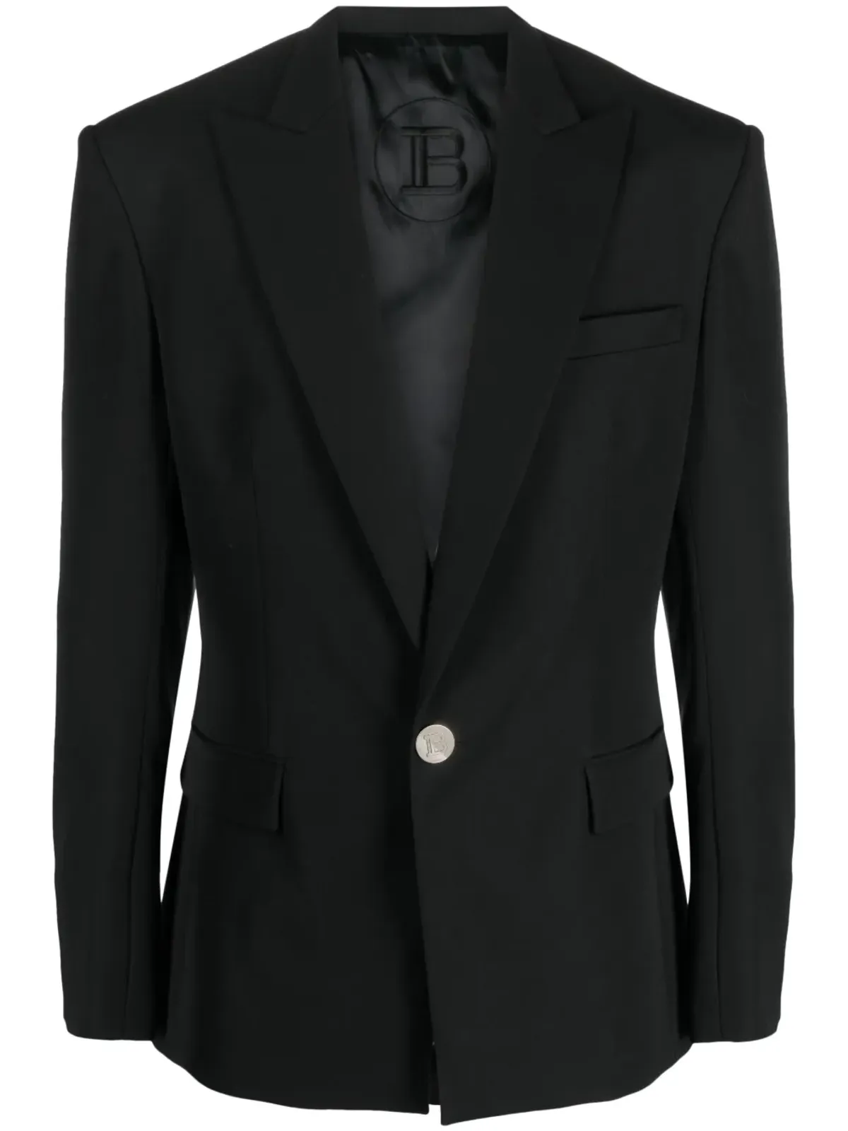 Balmain シングルブレスト ウール ブレザー - 画像1
