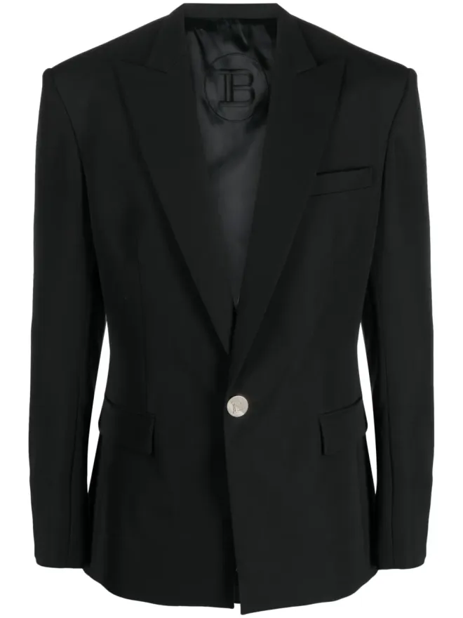 BALMAIN Balmain シングルブレスト ウール ブレザーの商品画像