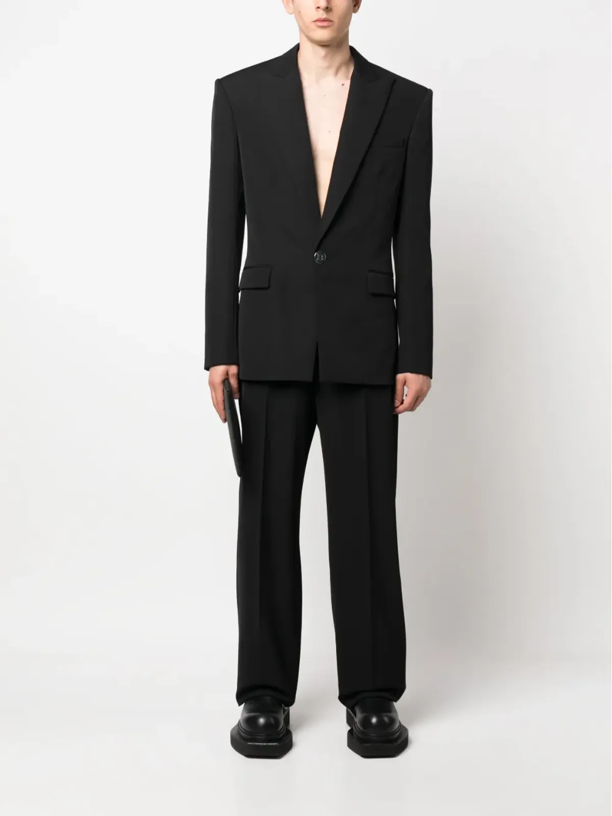 Balmain シングルブレスト ウール ブレザー - 画像2