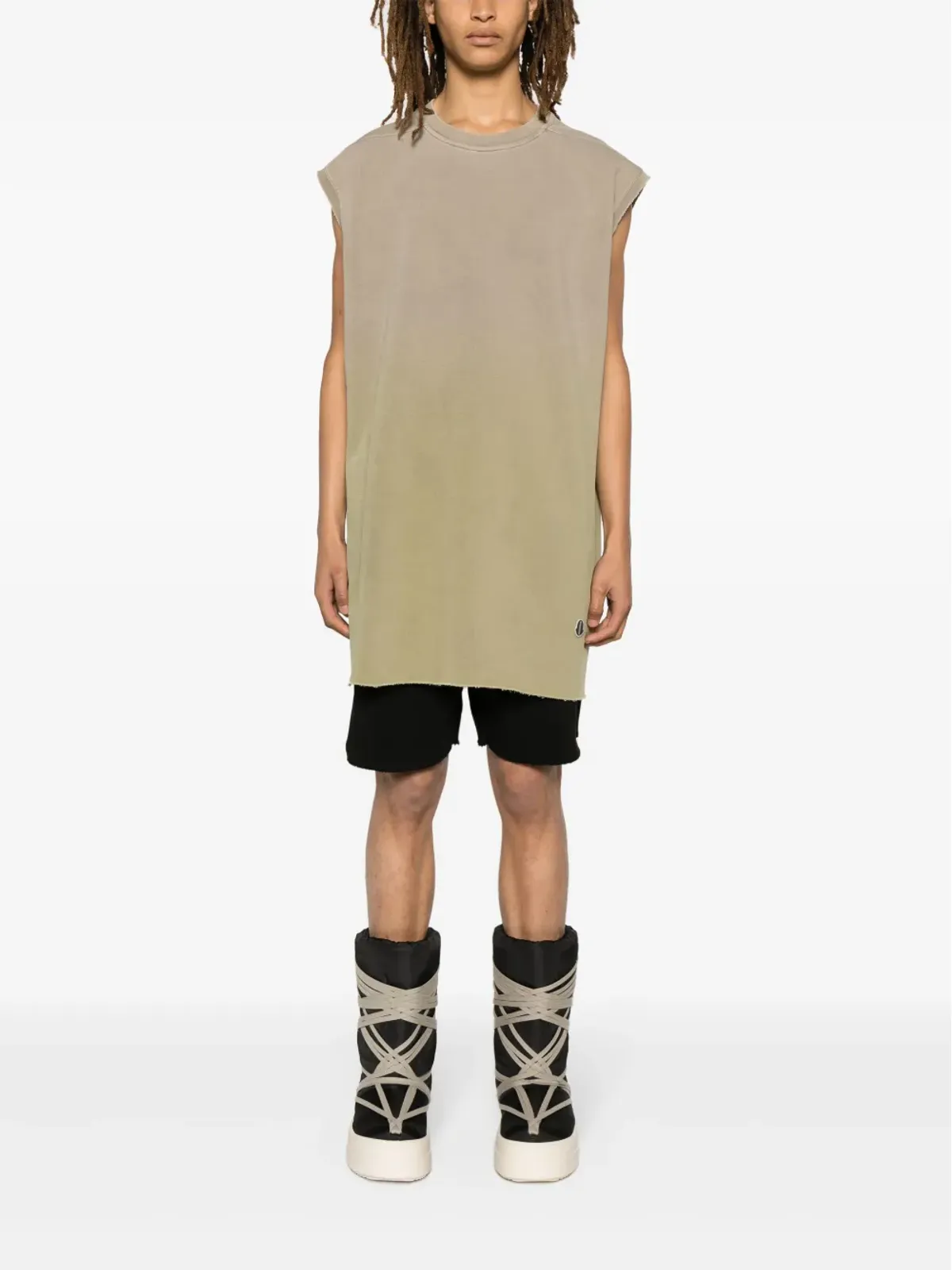 Moncler + Rick Owens オムブレ効果ジャージーベスト - 画像2