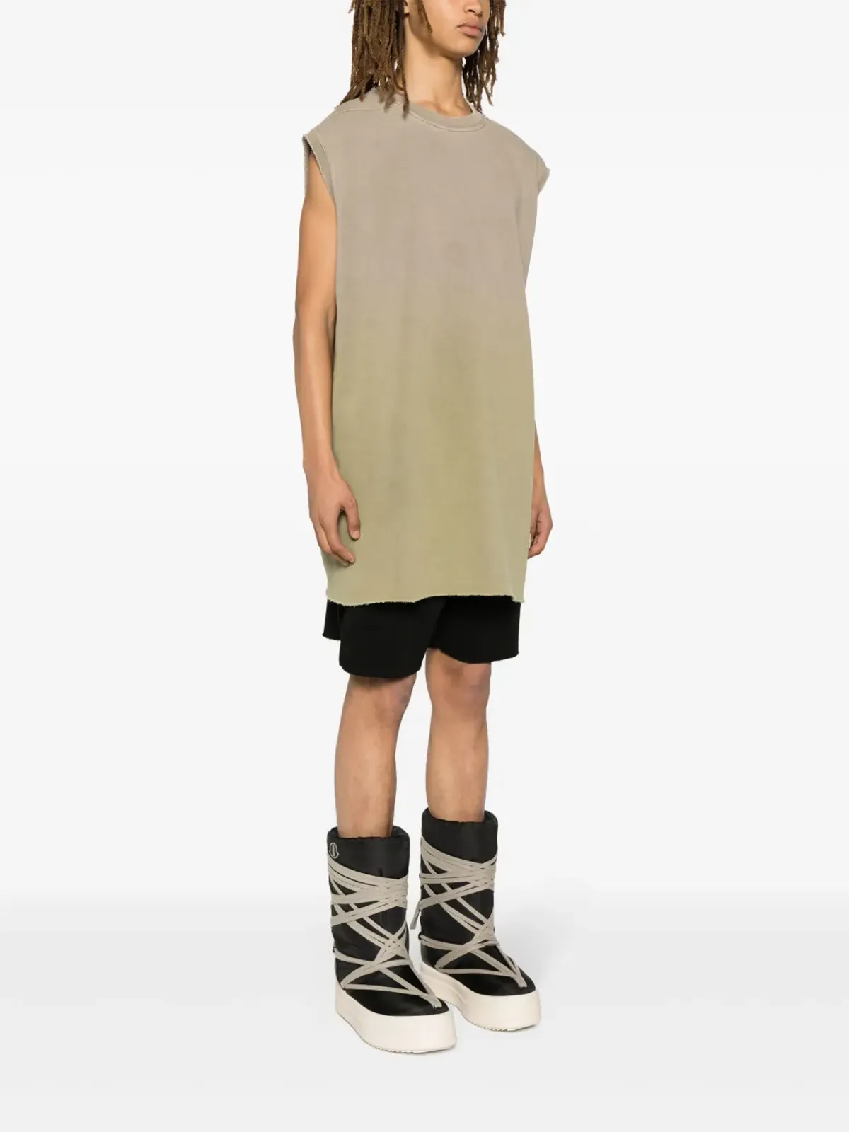 Moncler + Rick Owens オムブレ効果ジャージーベスト - 画像3
