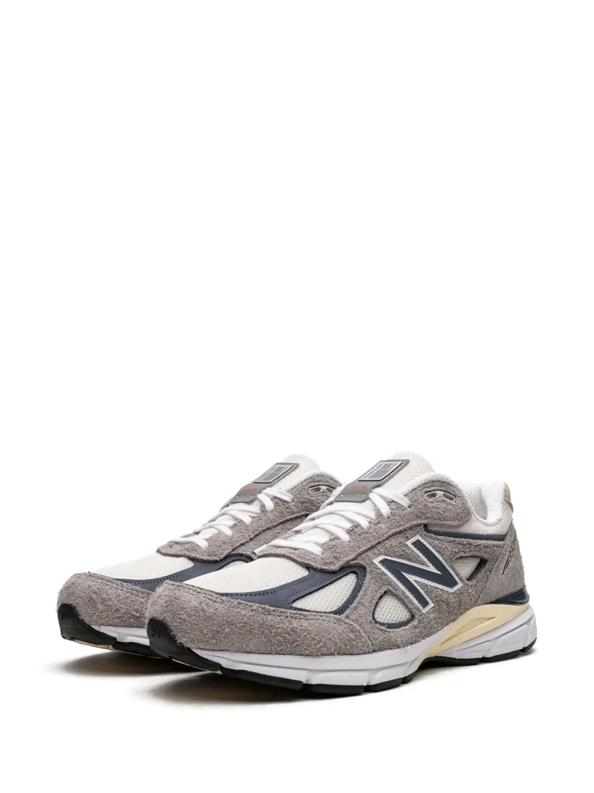 New Balance 990v4 メイドインUSA グレー/ネイビー スニーカー - 画像5