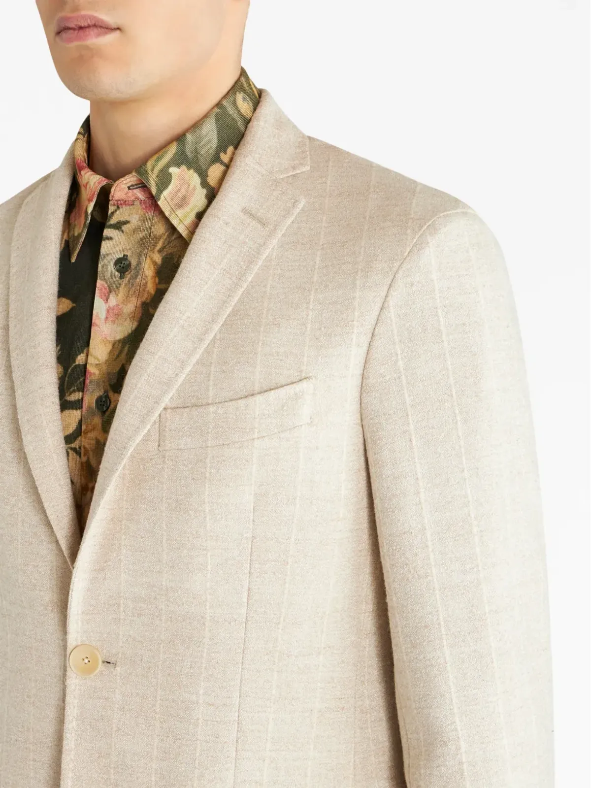 ETRO トーン・オン・トーン ピンストライプ ブレザー - 画像4