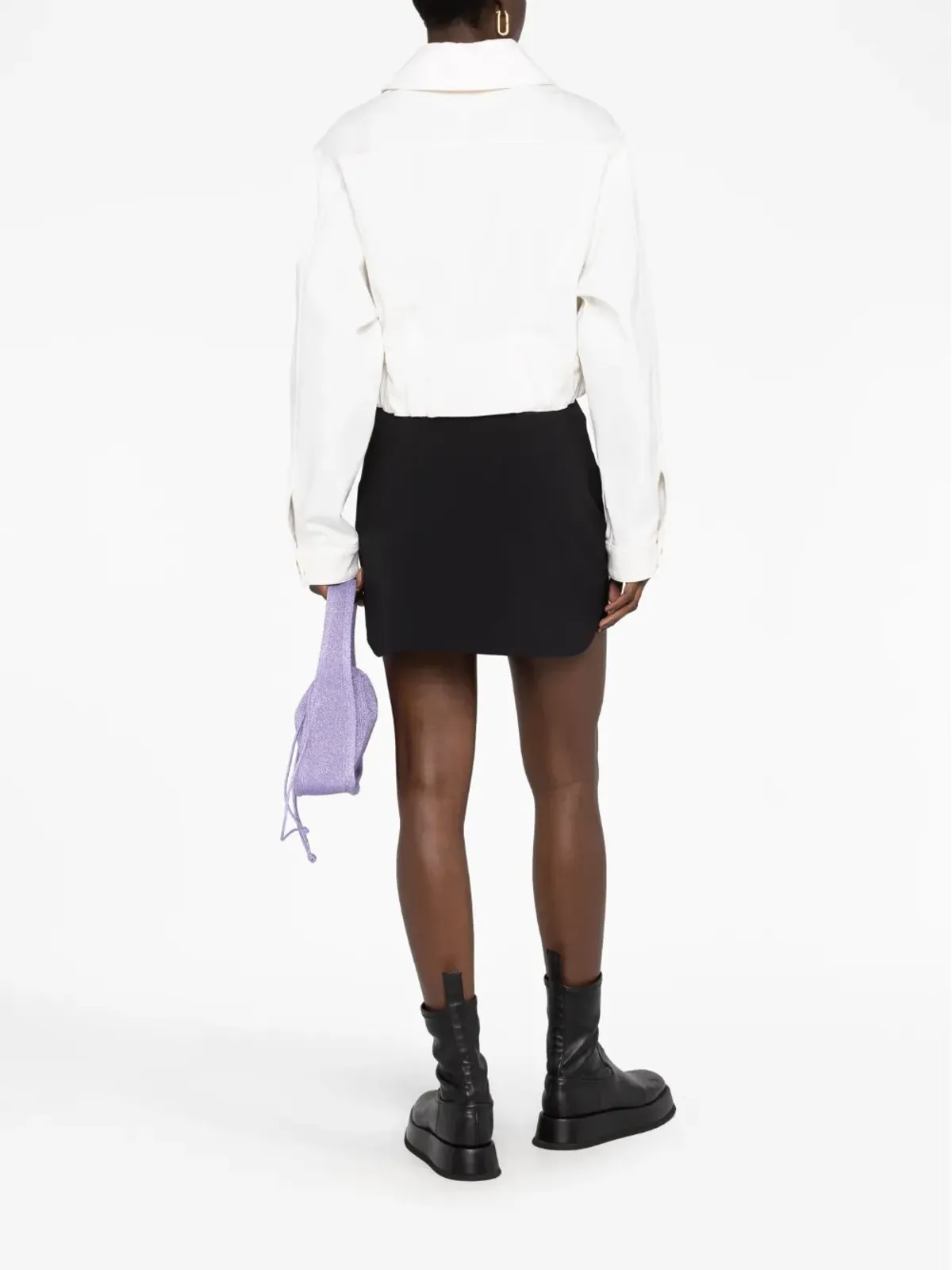Balmain クロップドデニムジャケット - 画像4