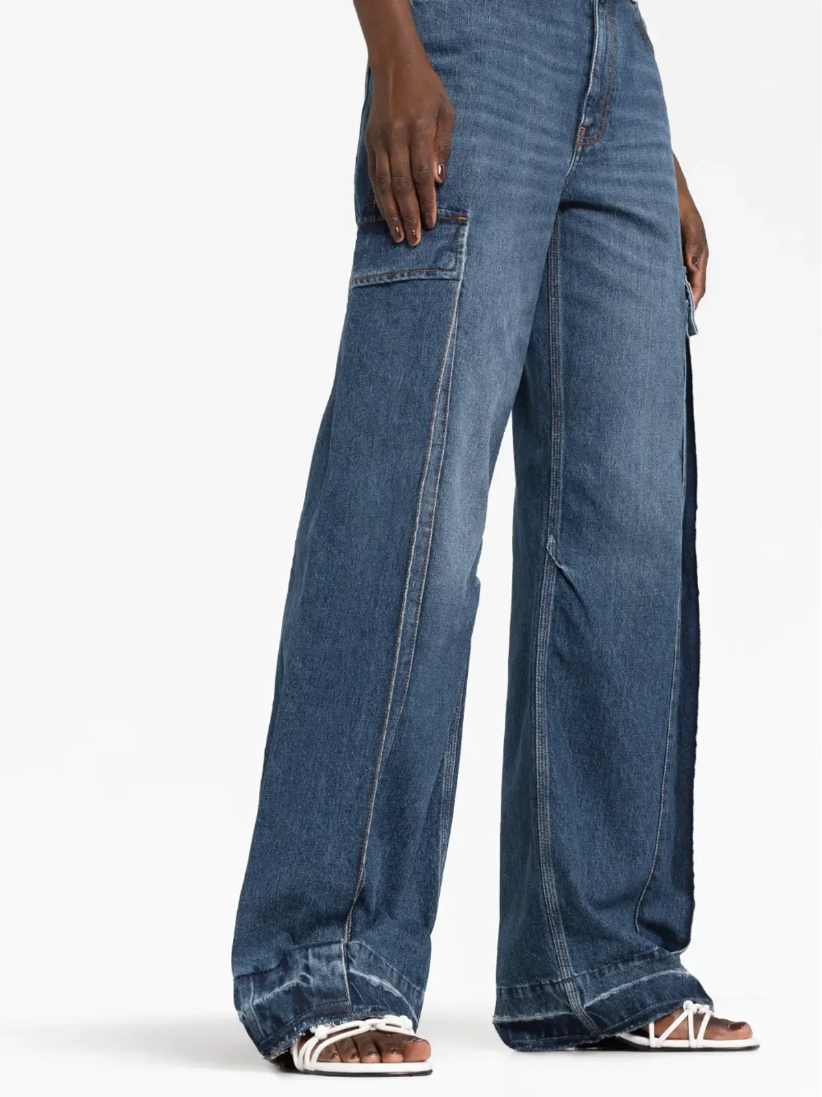 Stella McCartney ワイドレッグカーゴジーンズ - 画像5
