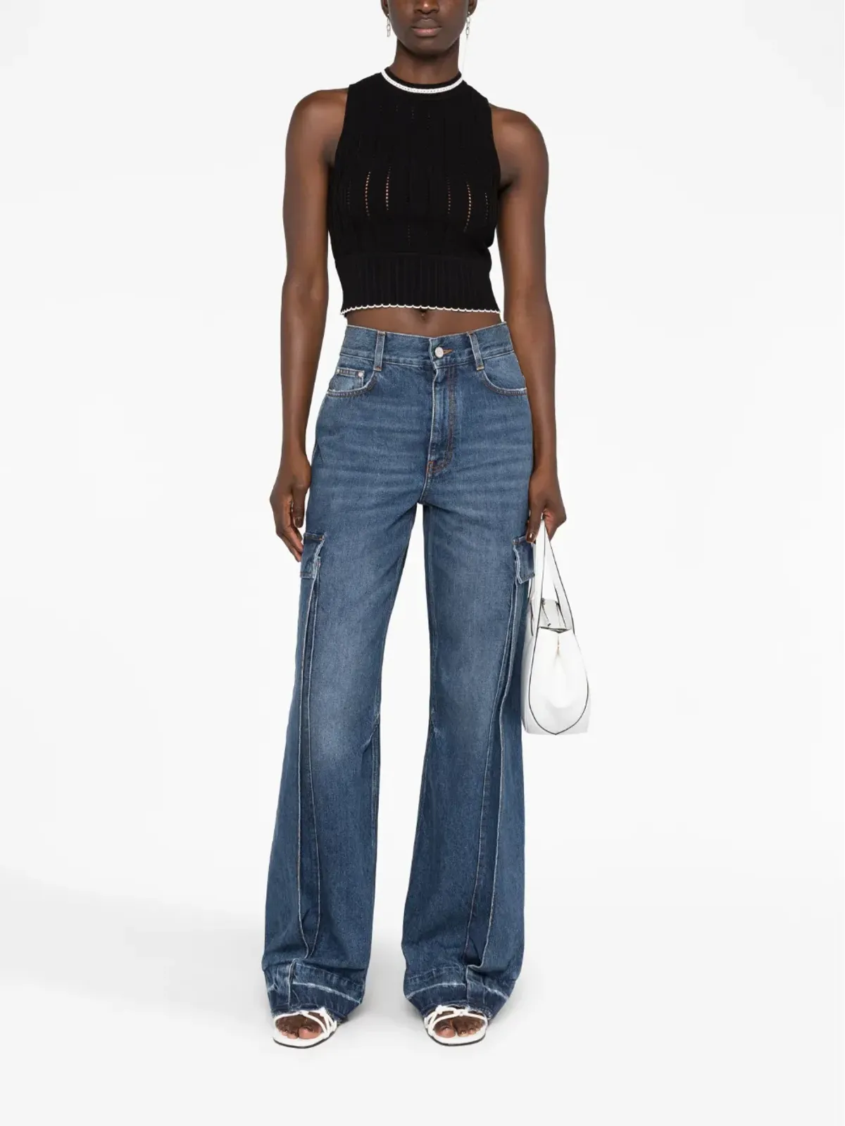 Stella McCartney ワイドレッグカーゴジーンズ - 画像2