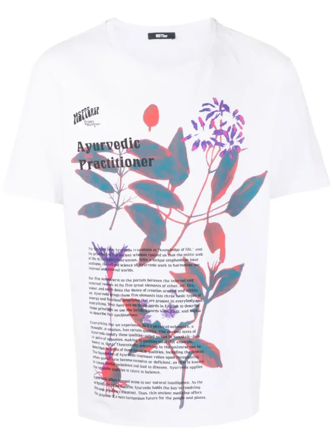 MSFTSrep MSFTSrep graphic-print cotton T-shirt - Whiteの商品画像