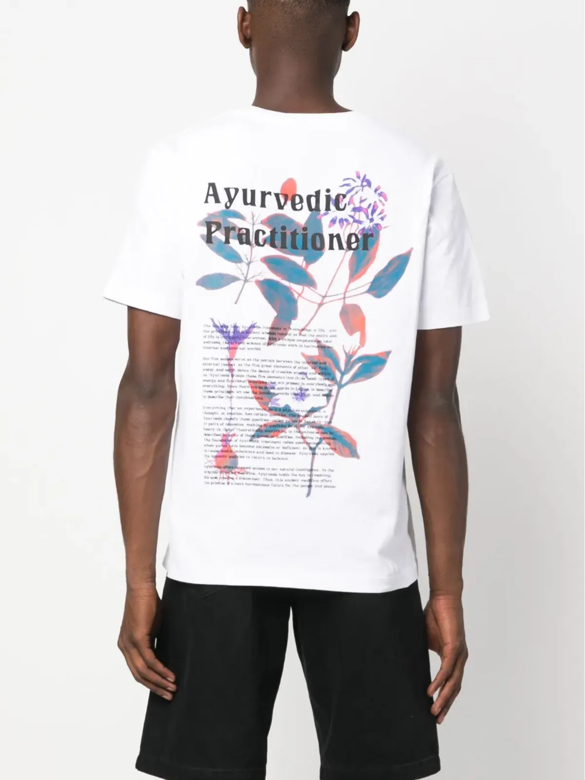 MSFTSrep graphic-print cotton T-shirt - White - 画像5