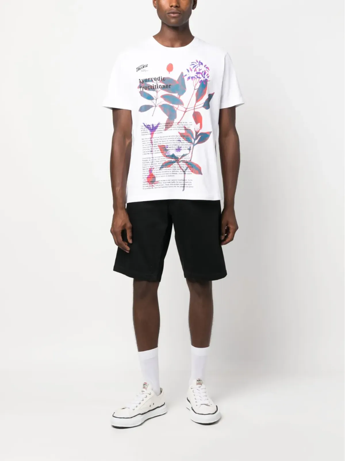 MSFTSrep graphic-print cotton T-shirt - White - 画像2