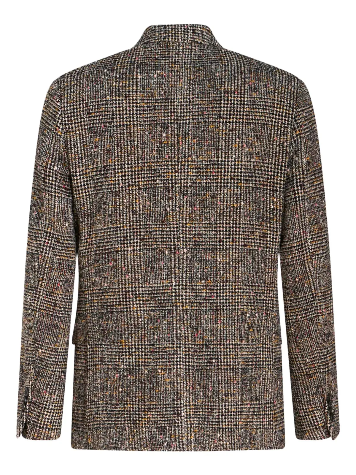 ETRO ノッチドラペル チェック柄ブレザー - ブラウン - 画像5