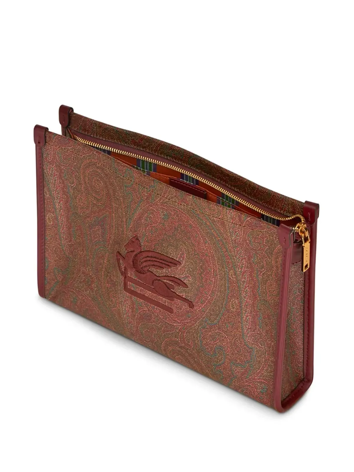 ETRO large Love Trotter clutch - Brown - 画像4