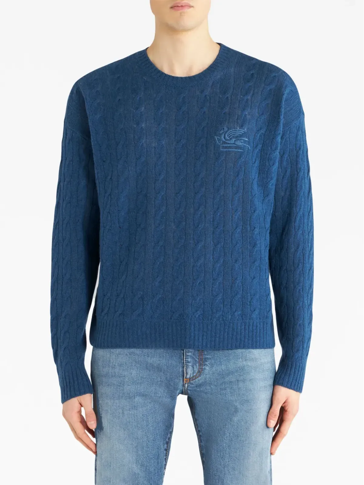ETRO ケーブルニット カシミヤ ジャンパー - 画像2