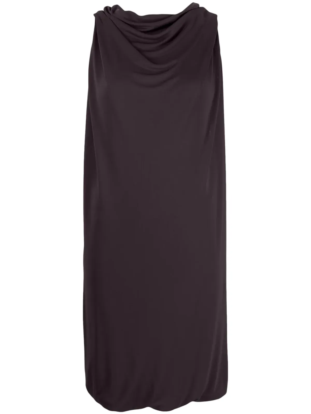 Lanvin カウルネック ミニドレス - ブラウン - 画像1