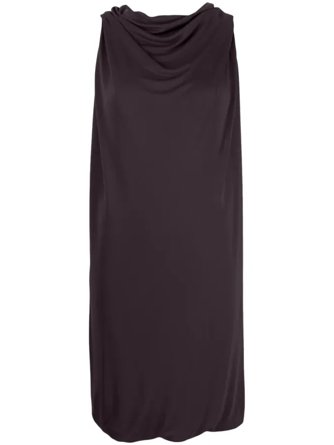 Lanvin Lanvin カウルネック ミニドレス - ブラウンの商品画像