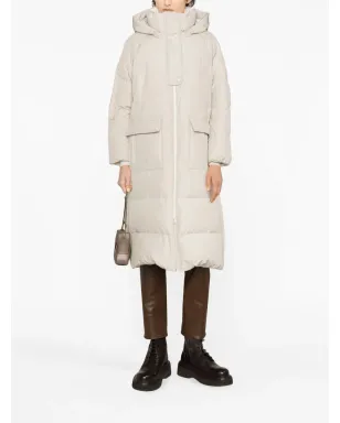 Brunello Cucinelli ロングパファーコート グレー - サムネイル2