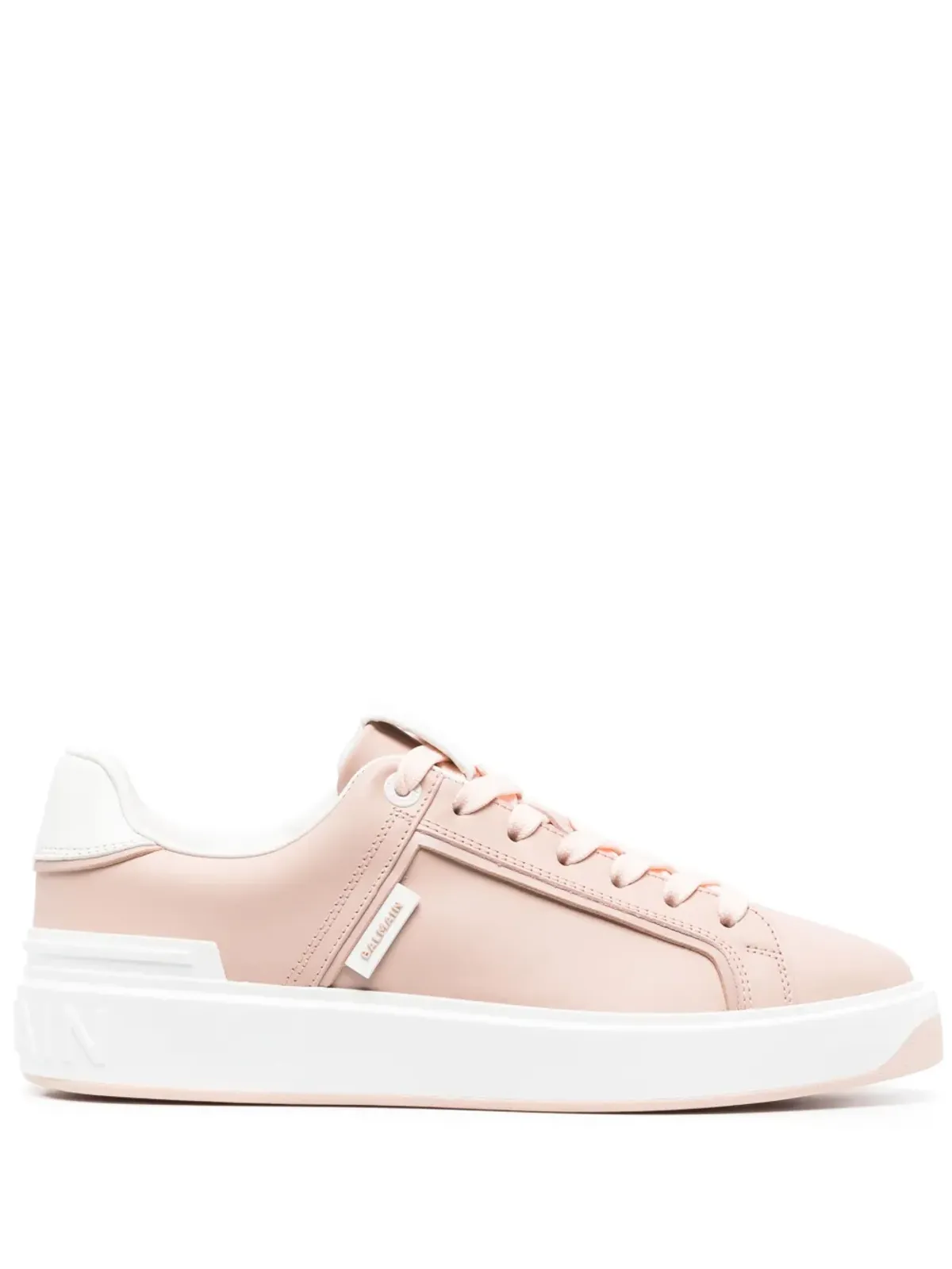 Balmain B-Court レザー スニーカー - ピンク - 画像1
