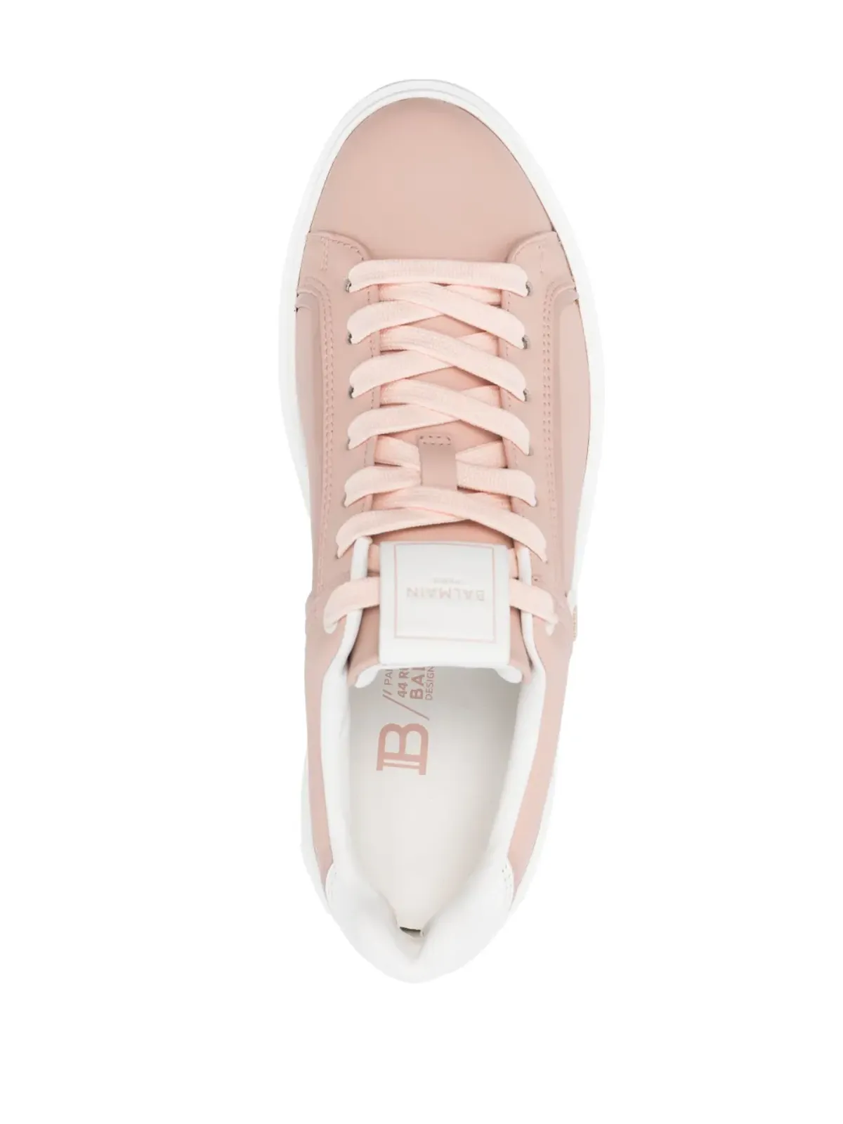 Balmain B-Court レザー スニーカー - ピンク - 画像4