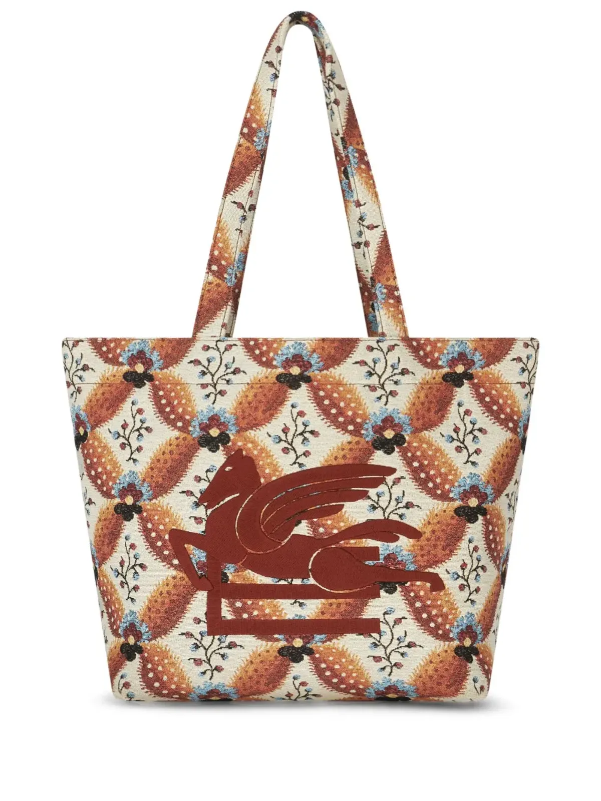 ETRO フロリアリ柄ジャカード トートバッグ - 画像1