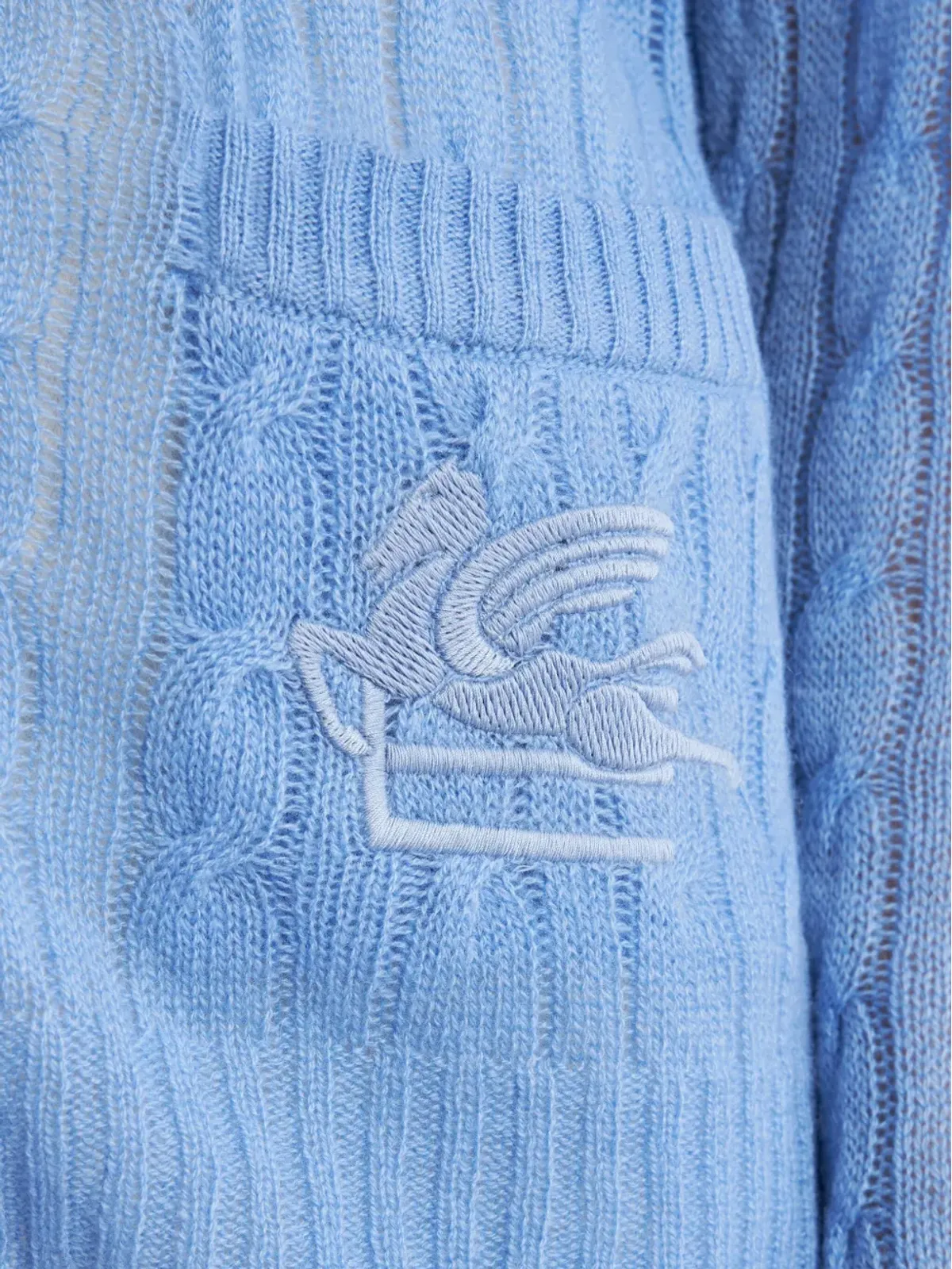 ETRO Pegasoモチーフ ケーブルニット カーディガン - 画像4