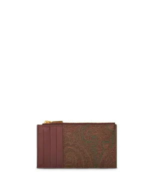 ETRO ロゴ刺繍ジャカードレザーウォレット - サムネイル2