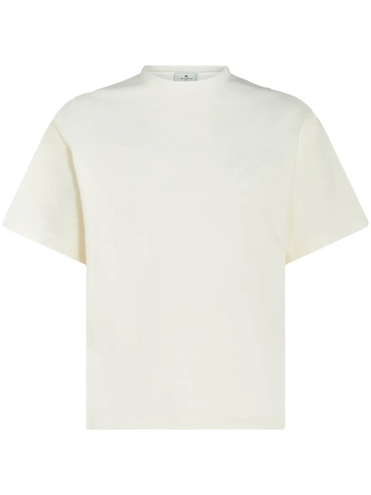 ETRO ロゴ刺繍入りコットンTシャツ - 画像1